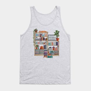 Watercolor bookshelf I have no shelf control Tank Top